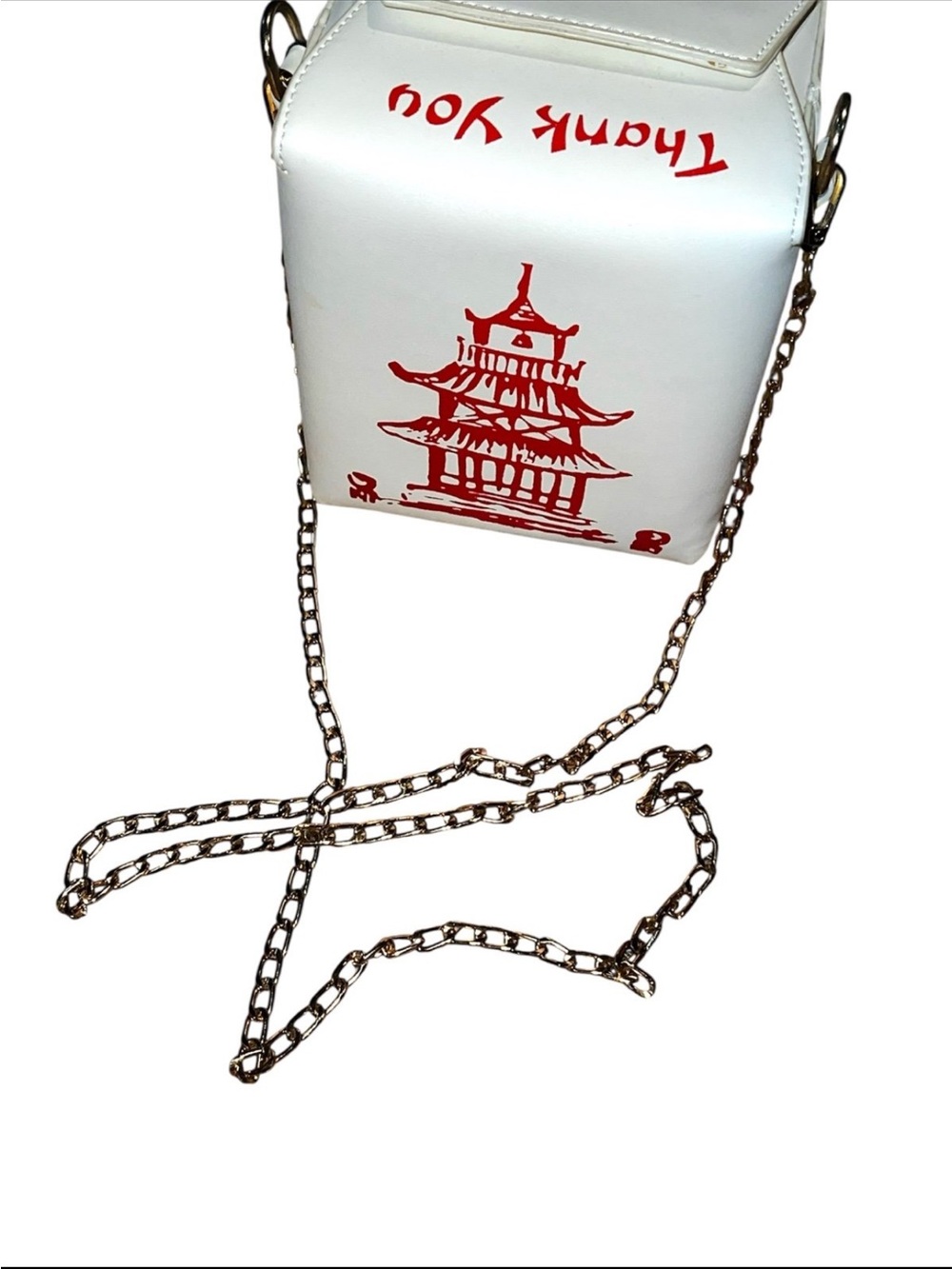 NWT Chinese Takeout Box Purse Shoulder Crossbody Bag - Picture 3 of 7